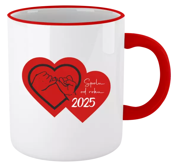 Hrnek Přísaháme na malíček - Spolu od roku ...