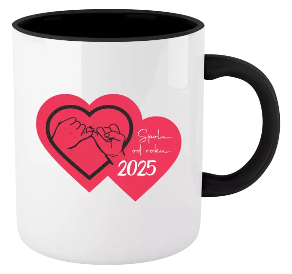 Hrnek Přísaháme na malíček - Spolu od roku ...