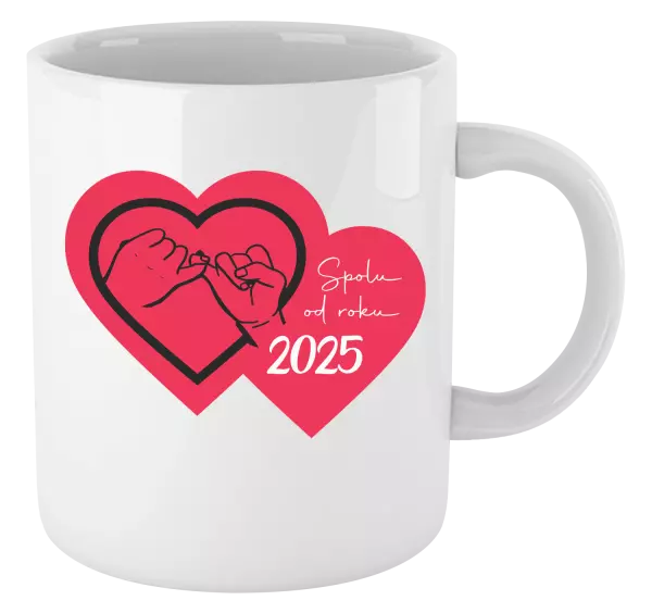 Hrnek Přísaháme na malíček - Spolu od roku ...