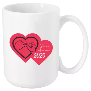 Hrnek Přísaháme na malíček - Spolu od roku ...