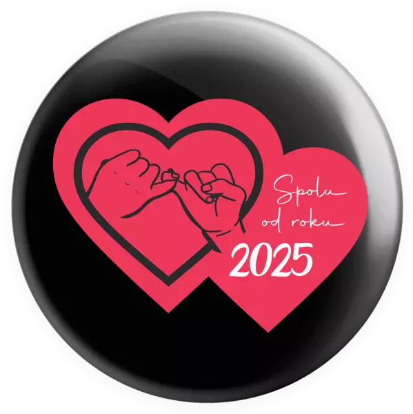 Placka Přísaháme na malíček - Spolu od roku ...