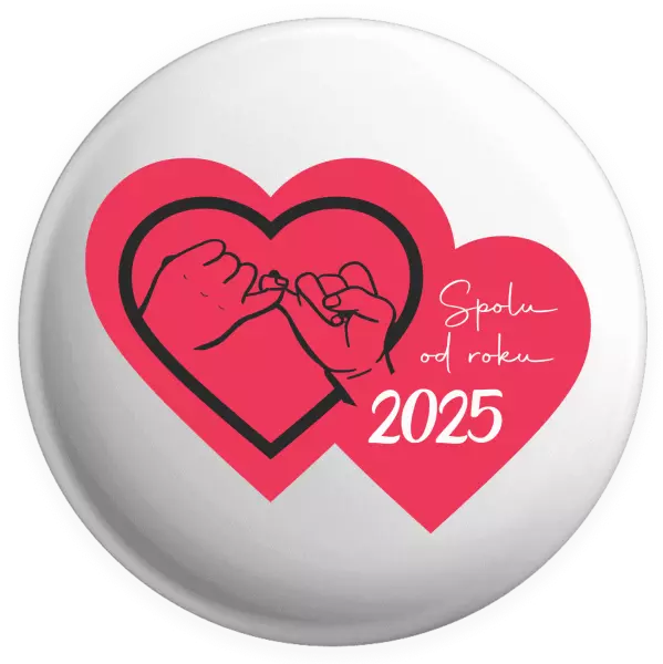 Placka Přísaháme na malíček - Spolu od roku ...