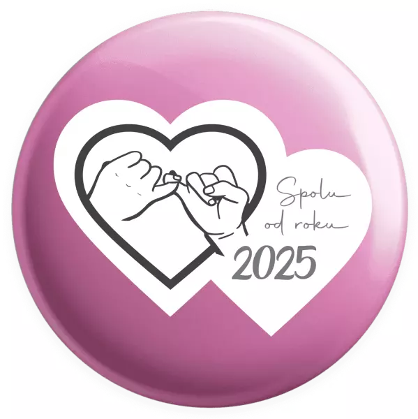 Placka Přísaháme na malíček - Spolu od roku ...