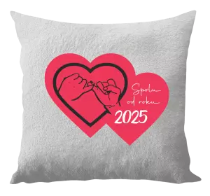 Polštář Přísaháme na malíček - Spolu od roku ...