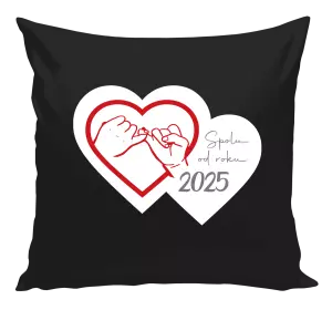 Polštář Přísaháme na malíček - Spolu od roku ...