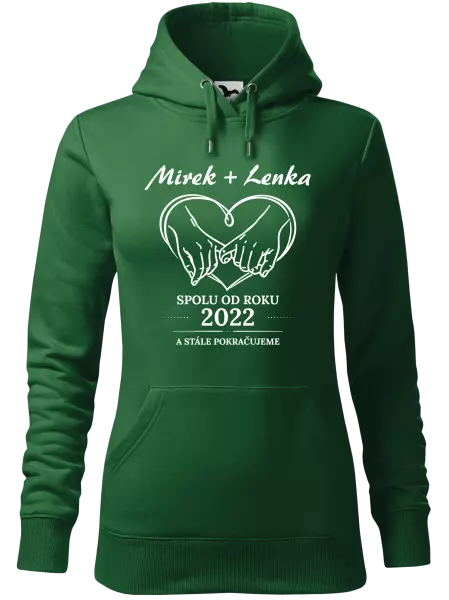 Dámská mikina Spolu od roku a stále pokračujeme
