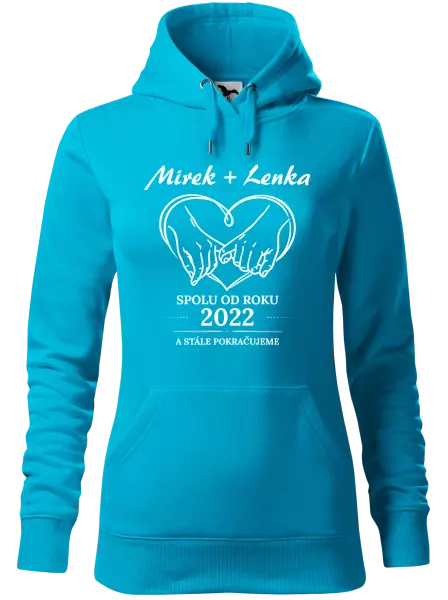 Dámská mikina Spolu od roku a stále pokračujeme
