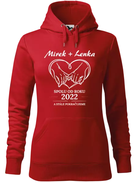 Dámská mikina Spolu od roku a stále pokračujeme