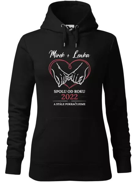 Dámská mikina Spolu od roku a stále pokračujeme