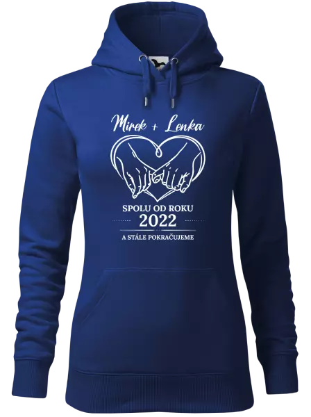 Dámská mikina Spolu od roku a stále pokračujeme