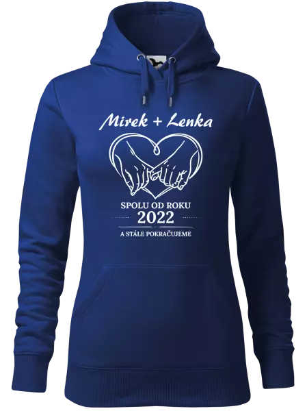 Dámská mikina Spolu od roku a stále pokračujeme