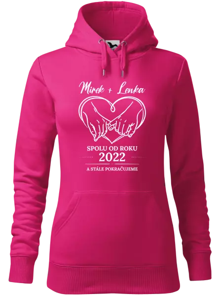Dámská mikina Spolu od roku a stále pokračujeme