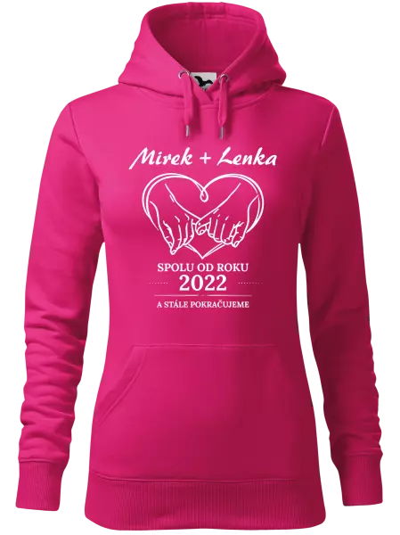 Dámská mikina Spolu od roku a stále pokračujeme