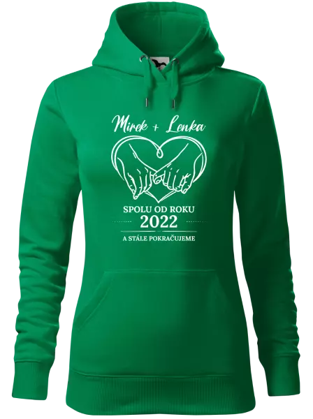 Dámská mikina Spolu od roku a stále pokračujeme