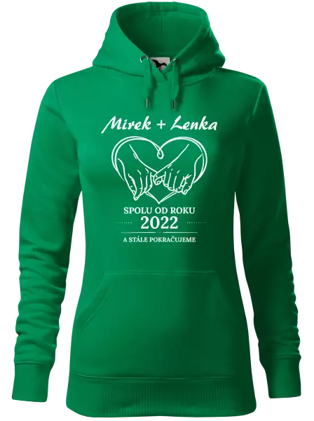 Dámská mikina Spolu od roku a stále pokračujeme