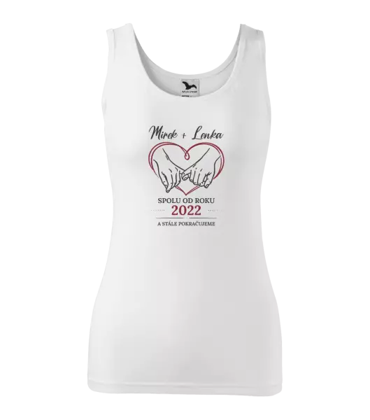Dámské tílko Spolu od roku a stále pokračujeme
