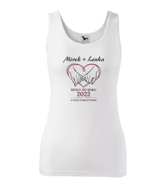 Dámské tílko Spolu od roku a stále pokračujeme
