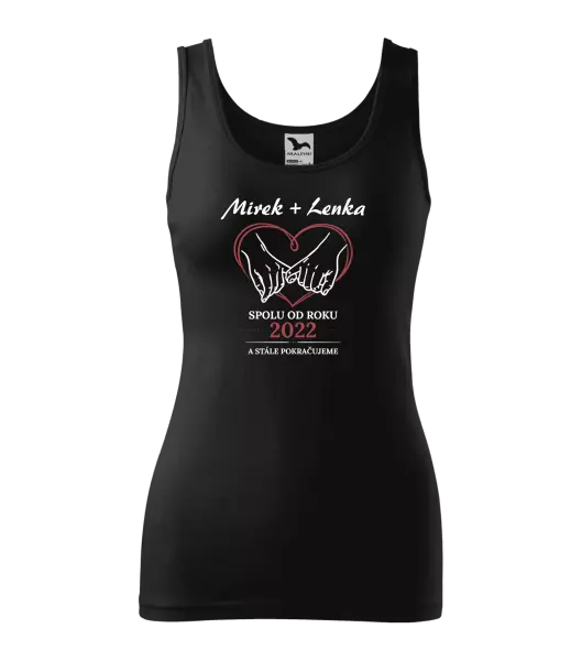 Dámské tílko Spolu od roku a stále pokračujeme