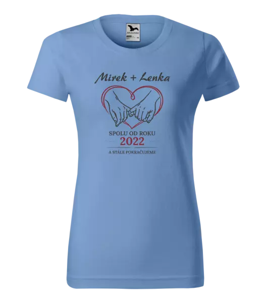 Dámské tričko Spolu od roku a stále pokračujeme
