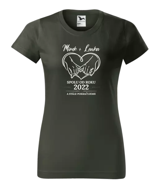 Dámské tričko Spolu od roku a stále pokračujeme