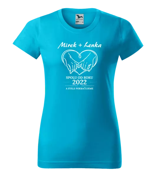 Dámské tričko Spolu od roku a stále pokračujeme