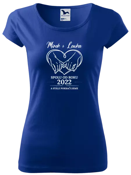 Dámské tričko Spolu od roku a stále pokračujeme