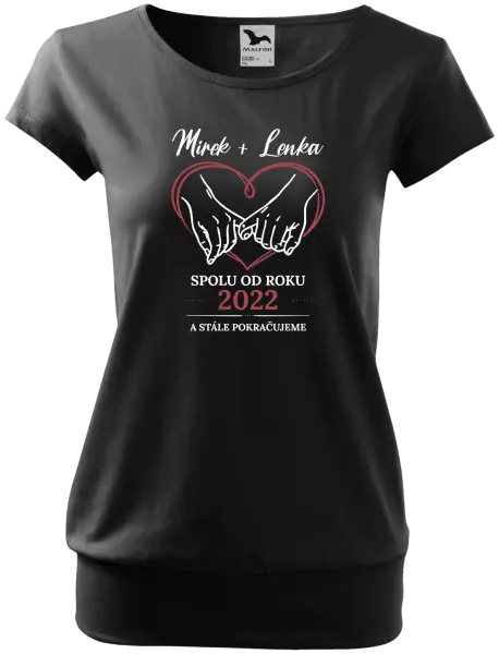 Dámské tričko Spolu od roku a stále pokračujeme