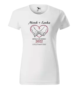 Dámské tričko Spolu od roku a stále pokračujeme