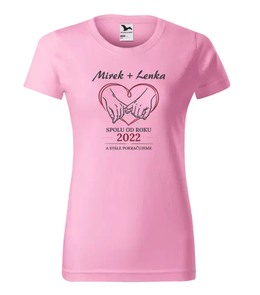 Dámské tričko Spolu od roku a stále pokračujeme