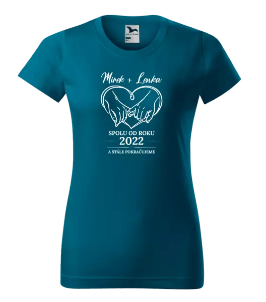 Dámské tričko Spolu od roku a stále pokračujeme