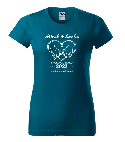 Dámské tričko Spolu od roku a stále pokračujeme