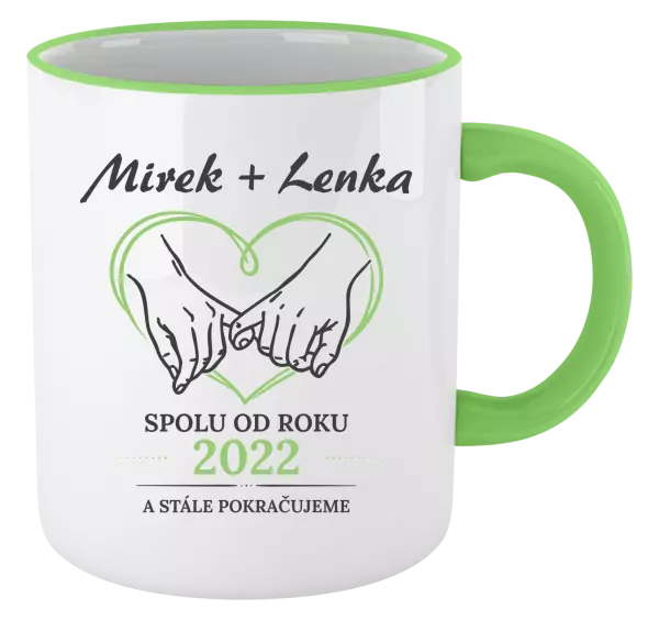 Hrnek Spolu od roku a stále pokračujeme