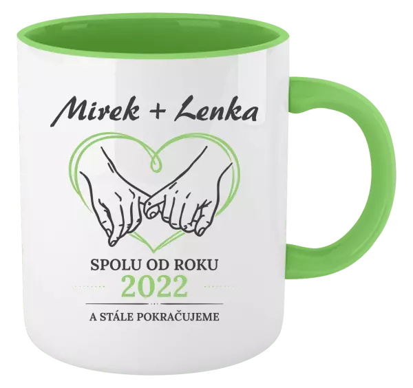 Hrnek Spolu od roku a stále pokračujeme