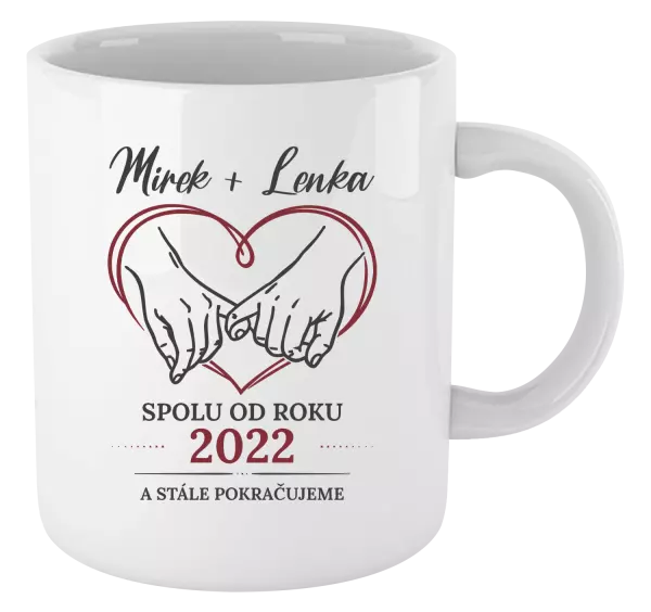 Hrnek Spolu od roku a stále pokračujeme