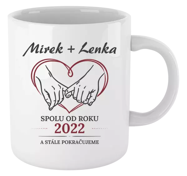 Hrnek Spolu od roku a stále pokračujeme