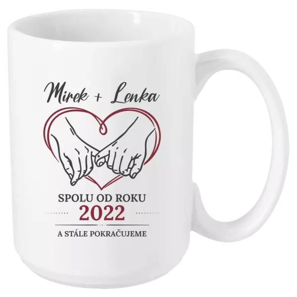 Hrnek Spolu od roku a stále pokračujeme