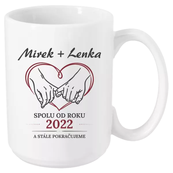 Hrnek Spolu od roku a stále pokračujeme