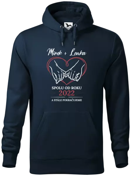 Pánská mikina Spolu od roku a stále pokračujeme