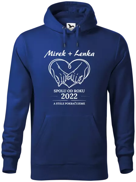 Pánská mikina Spolu od roku a stále pokračujeme
