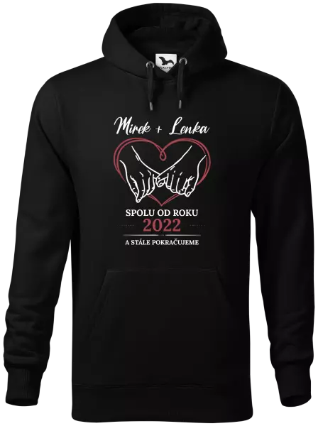 Pánská mikina Spolu od roku a stále pokračujeme