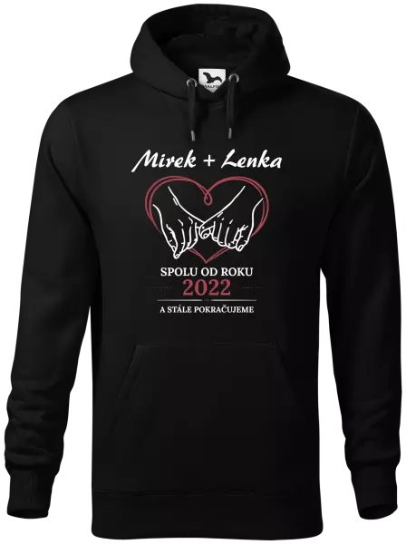 Pánská mikina Spolu od roku a stále pokračujeme