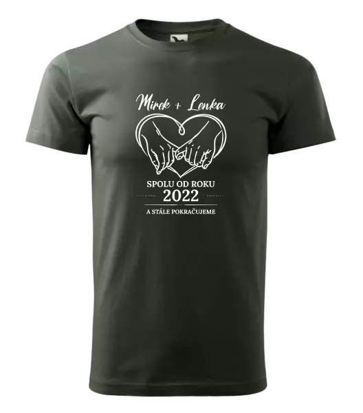 Pánské tričko Spolu od roku a stále pokračujeme