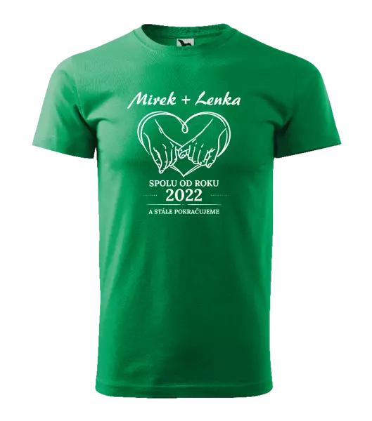 Pánské tričko Spolu od roku a stále pokračujeme