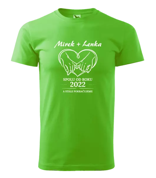 Pánské tričko Spolu od roku a stále pokračujeme