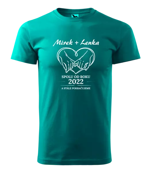 Pánské tričko Spolu od roku a stále pokračujeme