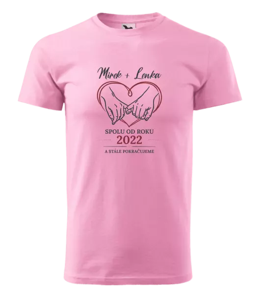 Pánské tričko Spolu od roku a stále pokračujeme