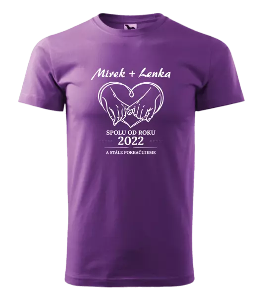 Pánské tričko Spolu od roku a stále pokračujeme