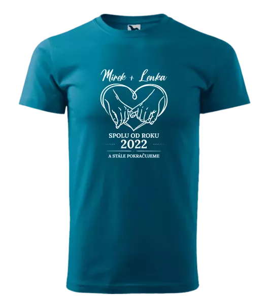 Pánské tričko Spolu od roku a stále pokračujeme