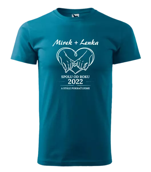 Pánské tričko Spolu od roku a stále pokračujeme