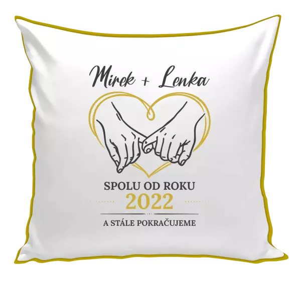 Polštář Spolu od roku a stále pokračujeme